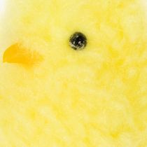 Artikel Mini-Dekoküken aus Kunststoff mit Plüschüberzug 7cm Gelb 6 Stück für Osterdekoration