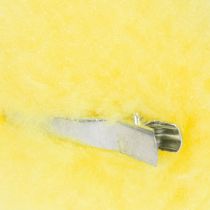 Artikel Mini-Dekoküken aus Kunststoff mit Plüschüberzug 7cm Gelb 6 Stück für Osterdekoration