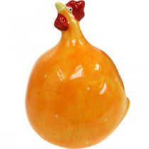 Deko Huhn Keramik, Lustiges Huhn Osterdeko H10,5cm Sortiert 6St