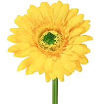Artikel Künstliche Blumen Gerbera Sonnengelb Gartenblume 47cm