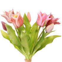 Artikel Künstliche Blumen Kronentulpen Lila Rosa 7 St im Bund 34cm