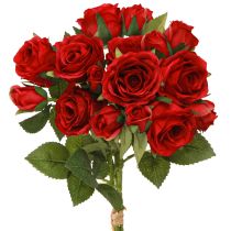 Artikel Künstliche Deko Rosen Leuchtend Rot Ø4cm L45cm 3 St