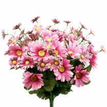 Künstliche Margeriten Kunstblumenstrauß Pink 44cm