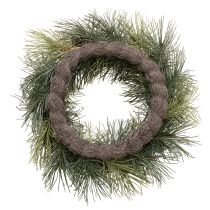 Artikel Künstlicher Kiefernzweig-Kranz mit Zapfen 60 cm Grün