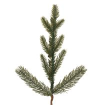 Artikel Künstlicher Tannenzweig mit weißen Mini-Christbaumkugeln 46 cm, 2 Stück für Weihnachtsdeko