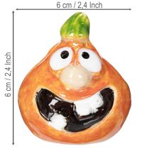 Artikel Dekofiguren Kürbis 6cm Keramik orange 2er-Set