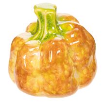 Artikel Deko-Kürbis aus Keramik 6 cm Orange-Grün 2er Set für Innenbereich