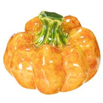 Artikel Kürbis-Figuren aus Keramik 10 cm Orange 2er-Set für Herbstdekoration