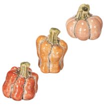 Artikel Kleine Keramik-Dekokürbisse im 3er-Set, 5 cm, Orange