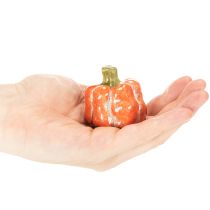 Artikel Kleine Keramik-Dekokürbisse im 3er-Set, 5 cm, Orange