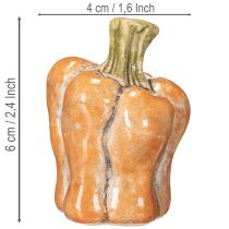 Artikel Kleine Keramik-Dekokürbisse im 3er-Set, 5 cm, Orange