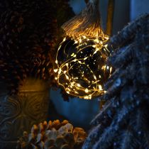 LED Kugel Innen Lichtkugel mit Seil Ø14cm 30L Warmweiß