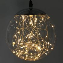 LED Kugel Groß Innen und außen Ø20cm Klar 80L Warmweiß