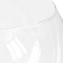 Artikel Kugelvase Glas Vase klar Runde Tischvase Blumenvase Ø15,5cm H12,5cm