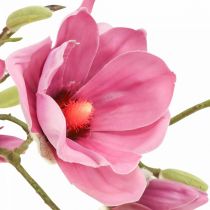 Kunstblume Magnolienzweig, Magnolie Pink Rosa 92cm