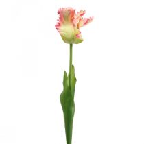 Artikel Kunstblume, Papagei Tulpe Pink, Frühlingsblume 63cm