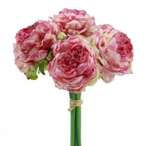 Artikel Kunstblumen Deko Künstliche Pfingstrosen Rosa Antik 27cm 7 St