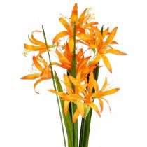 Artikel Kunstblumen Nerine Orange Guernseylilien Herbstblumen 48cm