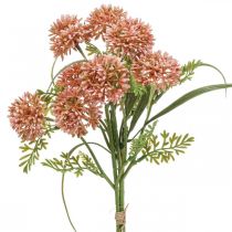 Artikel Kunstblumen Rosa Allium Deko Zierlauch 34cm 3St im Bund