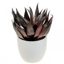 Kunstpflanze Aloe Vera im Topf Dekopflanze Grün H20cm