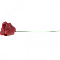 Artikel Kunstrosen Bordeaux Wachsrosen Deko Rosen Wachs Ø6cm 18 St