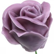 Artikel Kunstrosen Flieder Wachsrosen Deko Rosen Wachs Ø6cm 18 St