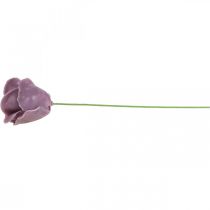 Artikel Künstliche Rosen aus Wachs, Flieder, Ø6cm, 18 Stück