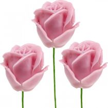 Artikel Kunstrosen Rosa Wachsrosen Deko Rosen Wachs Ø6cm 18 St
