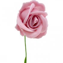 Artikel Kunstrosen Rosa Wachsrosen Deko Rosen Wachs Ø6cm 18 St