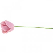 Artikel Kunstrosen Rosa Wachsrosen Deko Rosen Wachs Ø6cm 18 St