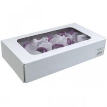 Artikel Kunstrosen Violett Wachsrosen Deko Rosen Wachs Ø6cm 18 St