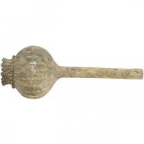 Artikel Kunststein Deko Mohnblume Antik Deko Braun Ø11cm 30cm