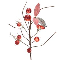 Artikel Kunstzweig Äpfel Rot Herbstdeko Weihnachtszweig 70cm