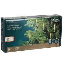 Artikel LED Baumkerzen Set mit Batterie und Fernbedienung, 10 Stück, H 10 cm, warmweiß