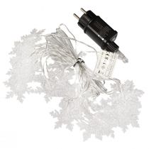 Artikel LED-Girlande Schneeflocken 24 LEDs Kaltweiß 460 cm
