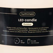 Artikel LED Kerze 25cm Kunststoff Warmweiß Batteriebetrieben Mit Timer