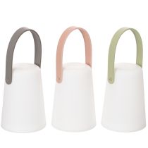 Artikel Tragbare LED-Lampe mit Henkel, Kunststoff, 22 cm, warmweiß, 3er-Set