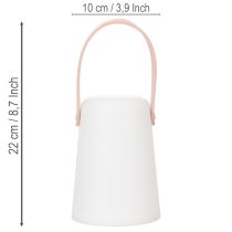 Artikel Tragbare LED-Lampe mit Henkel, Kunststoff, 22 cm, warmweiß, 3er-Set
