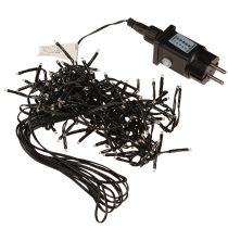 Artikel LED Lichterkette Cluster 144 LEDs Warmweiß mit Timer 130cm Schwarz