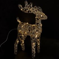 Artikel LED Rentier Metall Weihnachtsdeko Indoor Golden H40cm