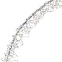 Artikel LED-Ring aus Metall, 30 cm, Silber, Warmweiß, zum Hängen
