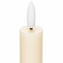 Artikel ProductNameLED-Spitzkerzen aus Echtwachs, 24 cm, Cremeweiß, warmweißes Licht und Timer, 2 Stück/ProductName
ProductDescription<h2>LED-Spitzkerzen aus Echtwachs für Tisch und Wohnraum</h2>
<p>Dieses Set enthält zwei cremeweiße LED Spitzkerzen aus Echtwachs