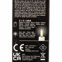 Artikel ProductNameLED-Spitzkerzen aus Echtwachs, 24 cm, Cremeweiß, warmweißes Licht und Timer, 2 Stück/ProductName
ProductDescription<h2>LED-Spitzkerzen aus Echtwachs für Tisch und Wohnraum</h2>
<p>Dieses Set enthält zwei cremeweiße LED Spitzkerzen aus Echtwachs