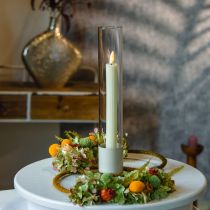 Artikel LED Stabkerzen mit Timer Creme 24,5 cm 4er Set für Innenbereich