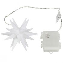Artikel LED Stern Außen Weiß Leuchtstern Batterie Ø12cm H66cm