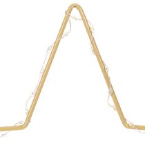 Artikel Stern aus Metall mit 50 LED 33cm Gold für innen Batteriebetrieben