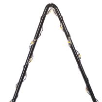 Artikel LED Stern mit Batteriefach und Standfuß, 46 cm, Schwarz, für Innenräume