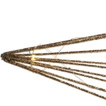 Artikel LED-Deko-Stern aus Draht 51 cm Gold Batteriebetrieben für Innen