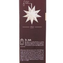 Artikel Weihnachtsstern LED Papier Warmweiß 38 cm für Innenbereich