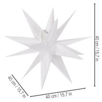 Artikel Deko-LED-Stern Kunststoff Warmweiß Outdoor mit Timer 40 cm